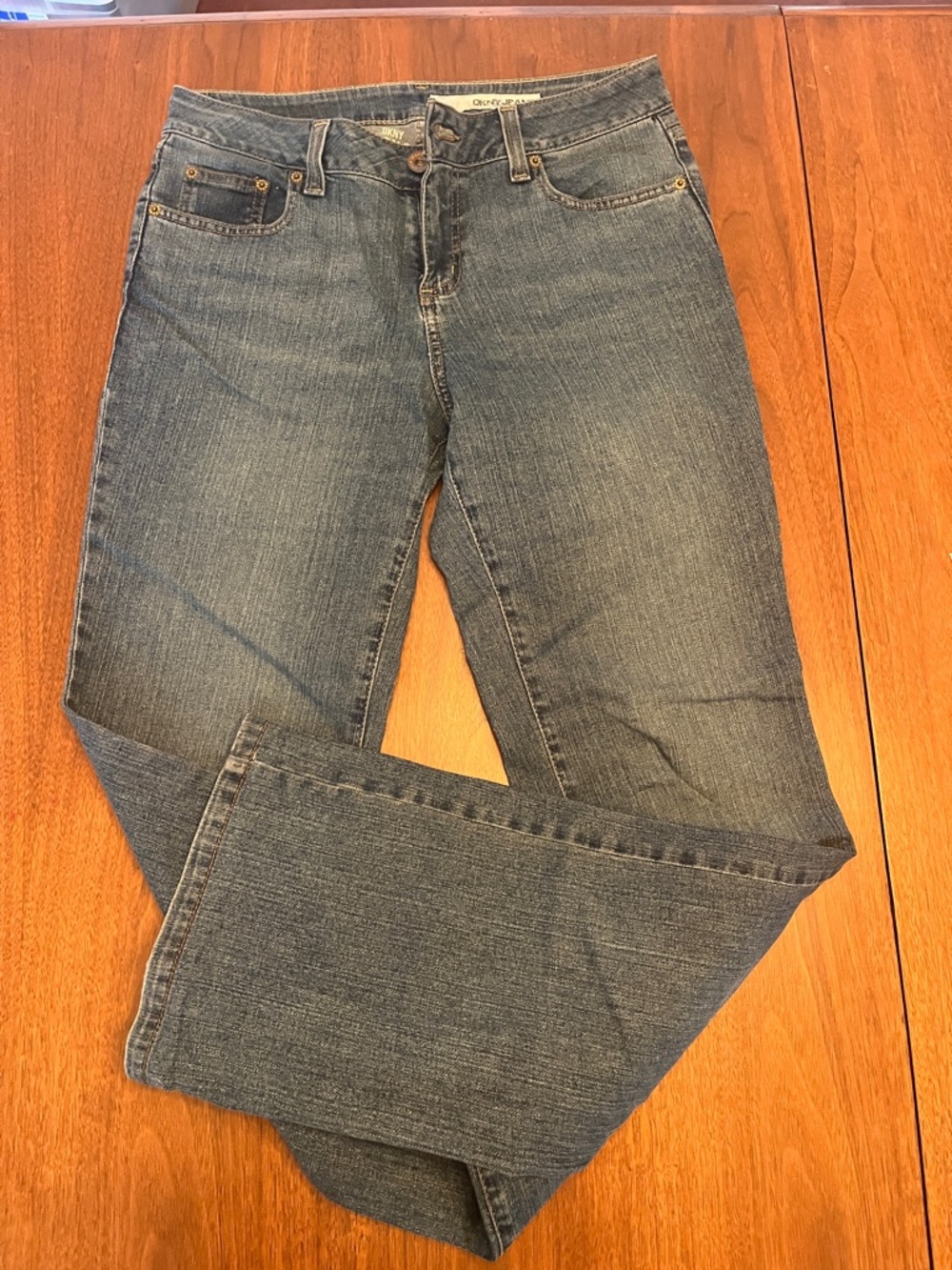 DKNY Straight-Leg Jeans in Classic Blue Denim